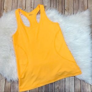 Zella Gold Racerback Tank Large Fitted